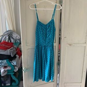 Blue mini dress